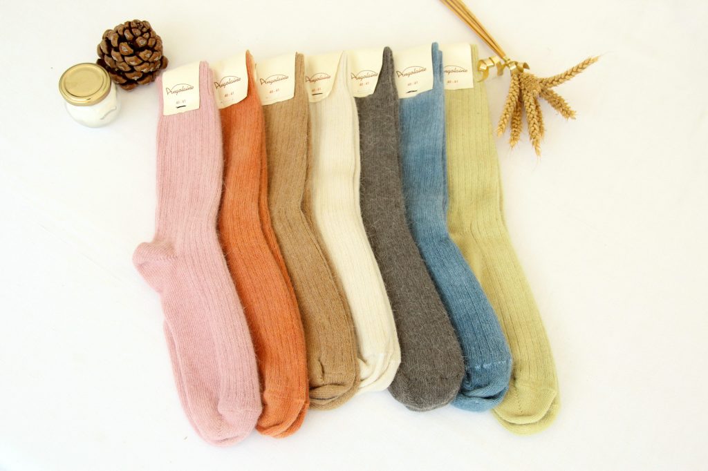 chausette laine angora cote jarette