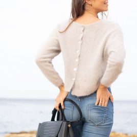 gilets angora soie